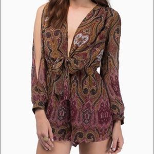 Toby Annabelle Romper in Burgundy